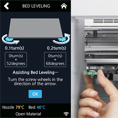 Bed leveling assist