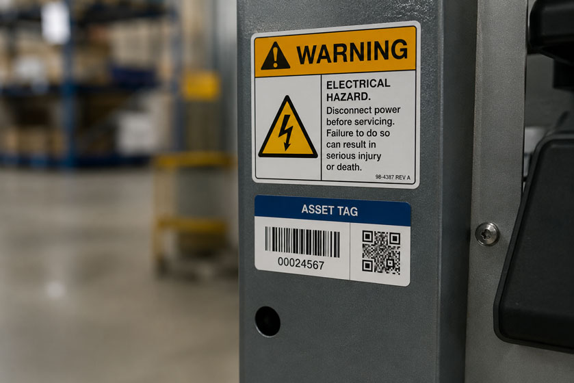 Product, safety and identification stickers